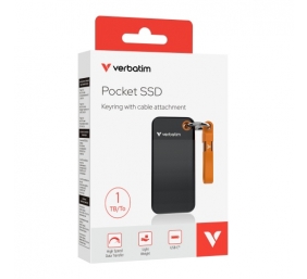 Verbatim 32193 Išorinis SSD diskas 1TB, USB-C 3.2 Gen 2, M.2, iki 1000MB/s, Juoda/Oranžinė