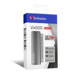 Verbatim 47444 Vx500 Išorinis SSD diskas 1TB, USB-C 3.2 Gen 2, Silver