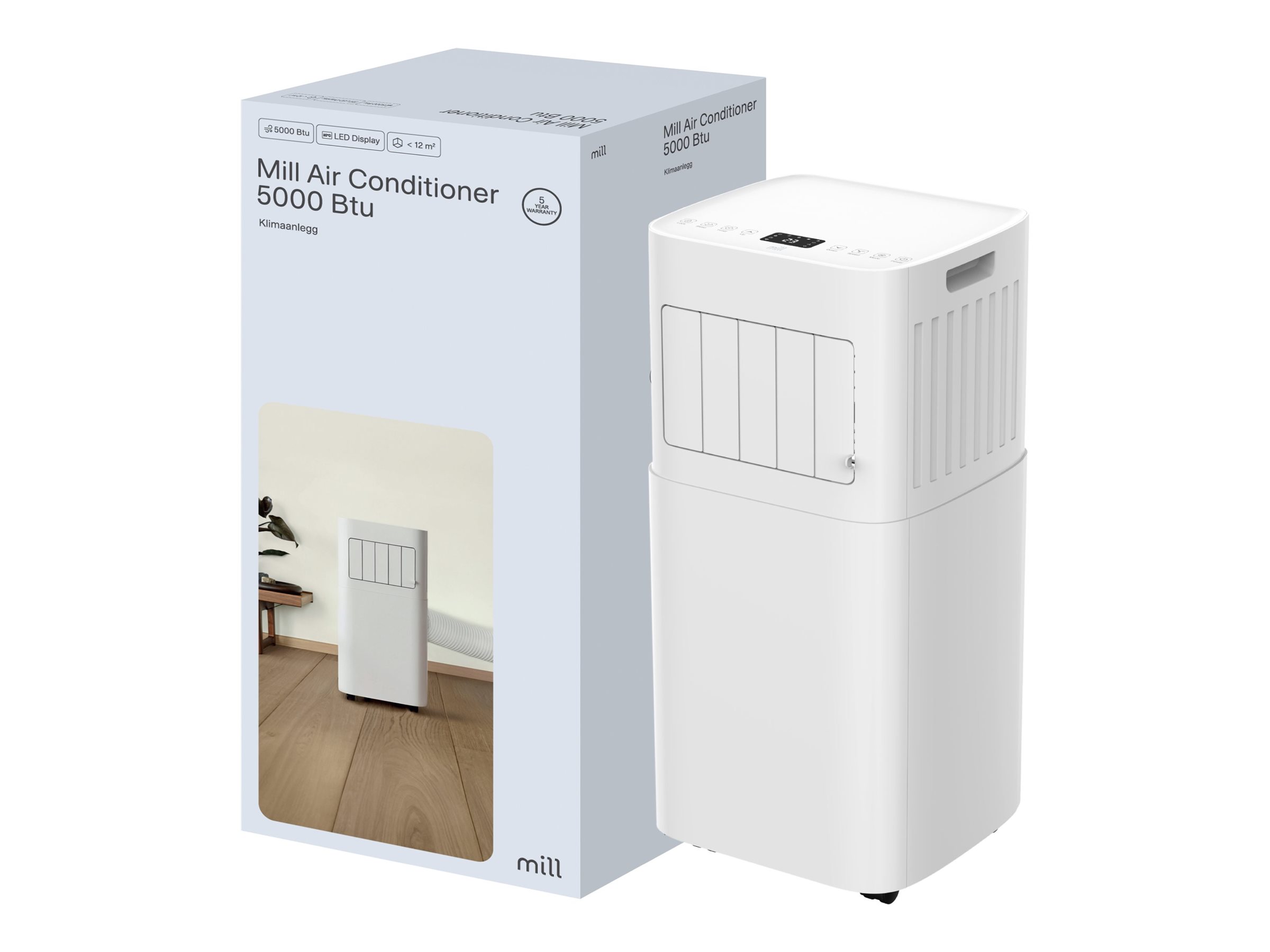 Mill MPAC5000 | Air Conditioner | Number of speeds 2 | White