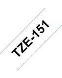 Brother TZe-151 (TZe151) Laminuota ženklinimo juostelė 24mm 8m, Black on Clear