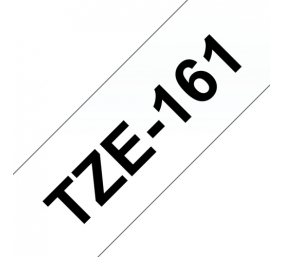 Brother TZe-161 (TZe161) Laminuota ženklinimo juostelė Black on Clear, 36mm, 8m