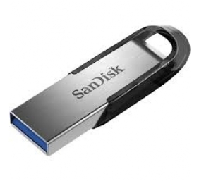 SanDisk Ultra Flair USB atmintinė 128GB, USB-A 3.0, Juoda/Sidabrinė