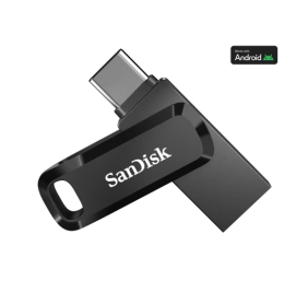 SanDisk Ultra Dual Drive Go USB atmintinė 256GB, USB-C/USB-A 3.2 Gen 1, Juoda
