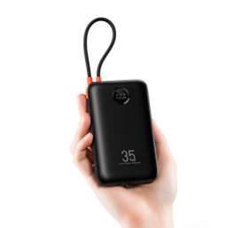 Veger K2 (W2068) Išorinė baterija (Power Bank) 20000mAh, 35W PD, Juoda