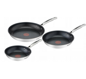 TEFAL | Pan set, 3-pieces | Duetto+ | Frying | Diameter 20/24/28 cm | Suitable for induction hob | Fixed handle