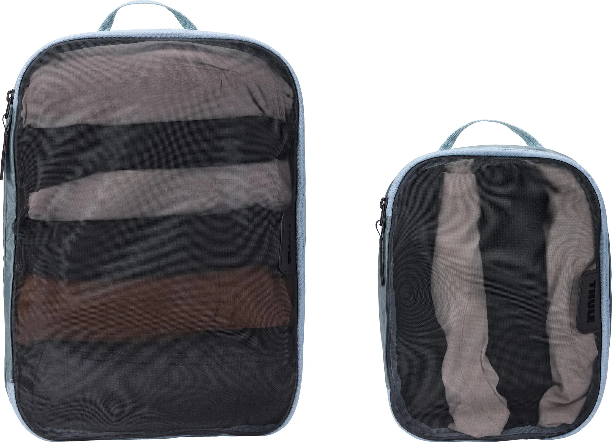 Thule | Packing Cube Set, 1x Medium, 1x Small | Packing Cube | Pond Gray