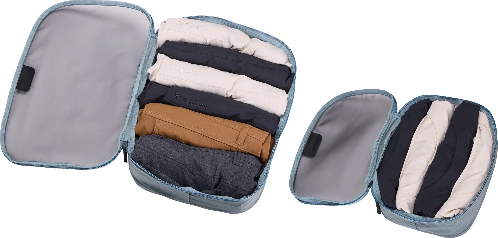 Thule | Packing Cube Set, 1x Medium, 1x Small | Packing Cube | Pond Gray