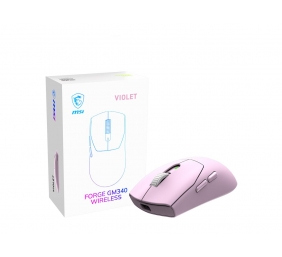 MSI Gaming Mouse | FORGE GM340 WIRELESS | Wireless | 2.4 GHz, Bluetooth , USB | Violet