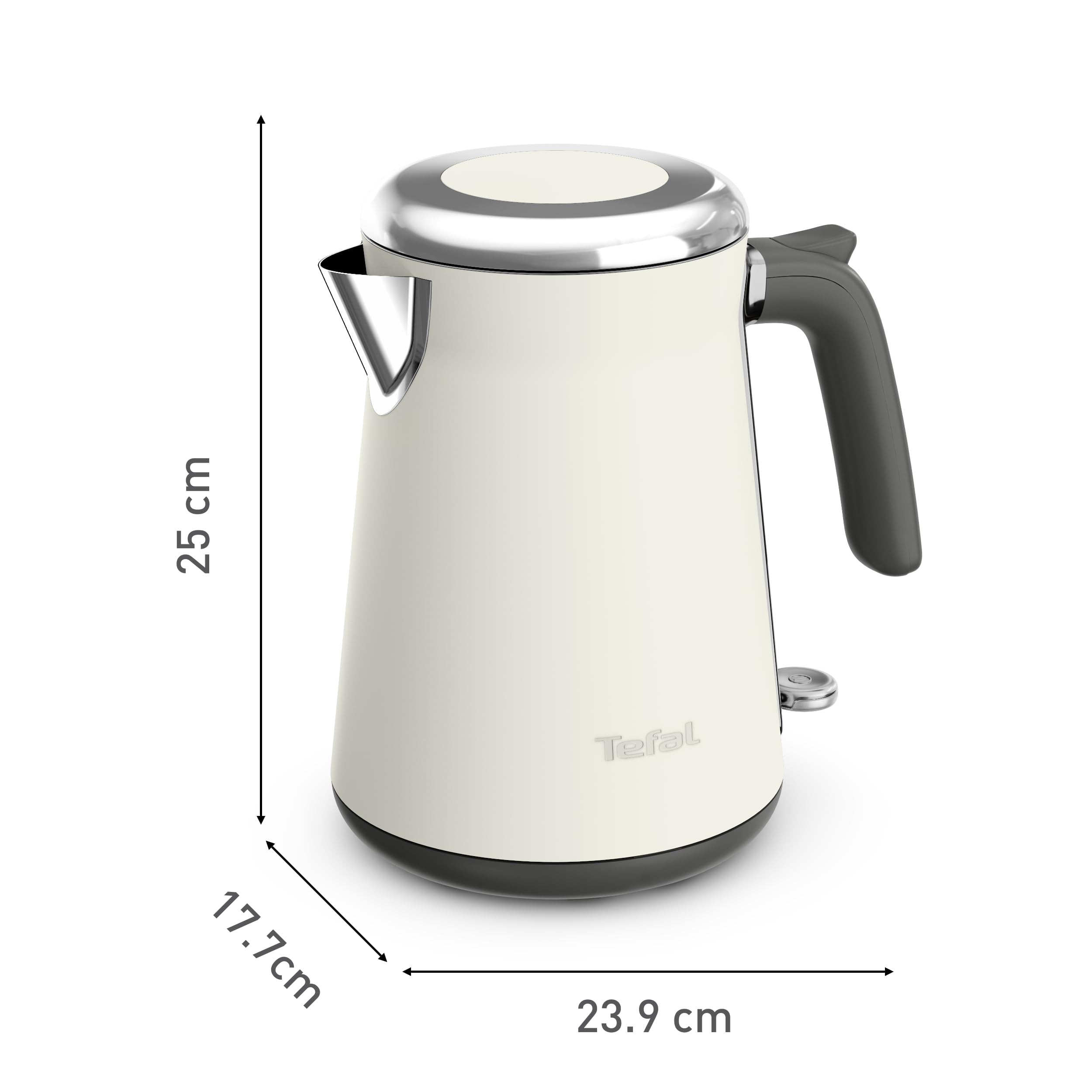 TEFAL Kettle | Collection KI666AE0 | Electric | 2400 W | 1.7 L | Stainless steel | 360° rotational base | Ivory