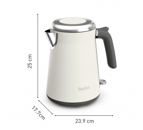 TEFAL Kettle | Collection KI666AE0 | Electric | 2400 W | 1.7 L | Stainless steel | 360° rotational base | Ivory