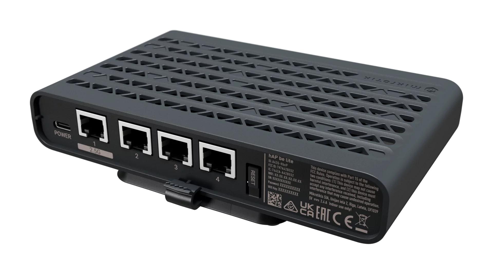 MikroTik hAP be lite | 802.11ax | 10/100/1000 Mbit/s | Ethernet LAN (RJ-45) ports 3 | Mesh Support No | MU-MiMO No | No mobile broadband | 1