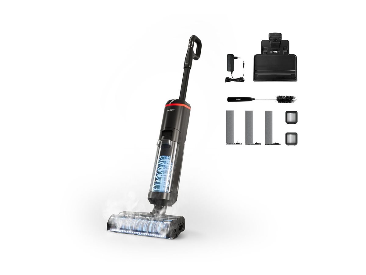 Polti Cordless Steam Cleaner | RollySteam WD40C | Power 450 W | Water tank capacity 0.6 L | Black