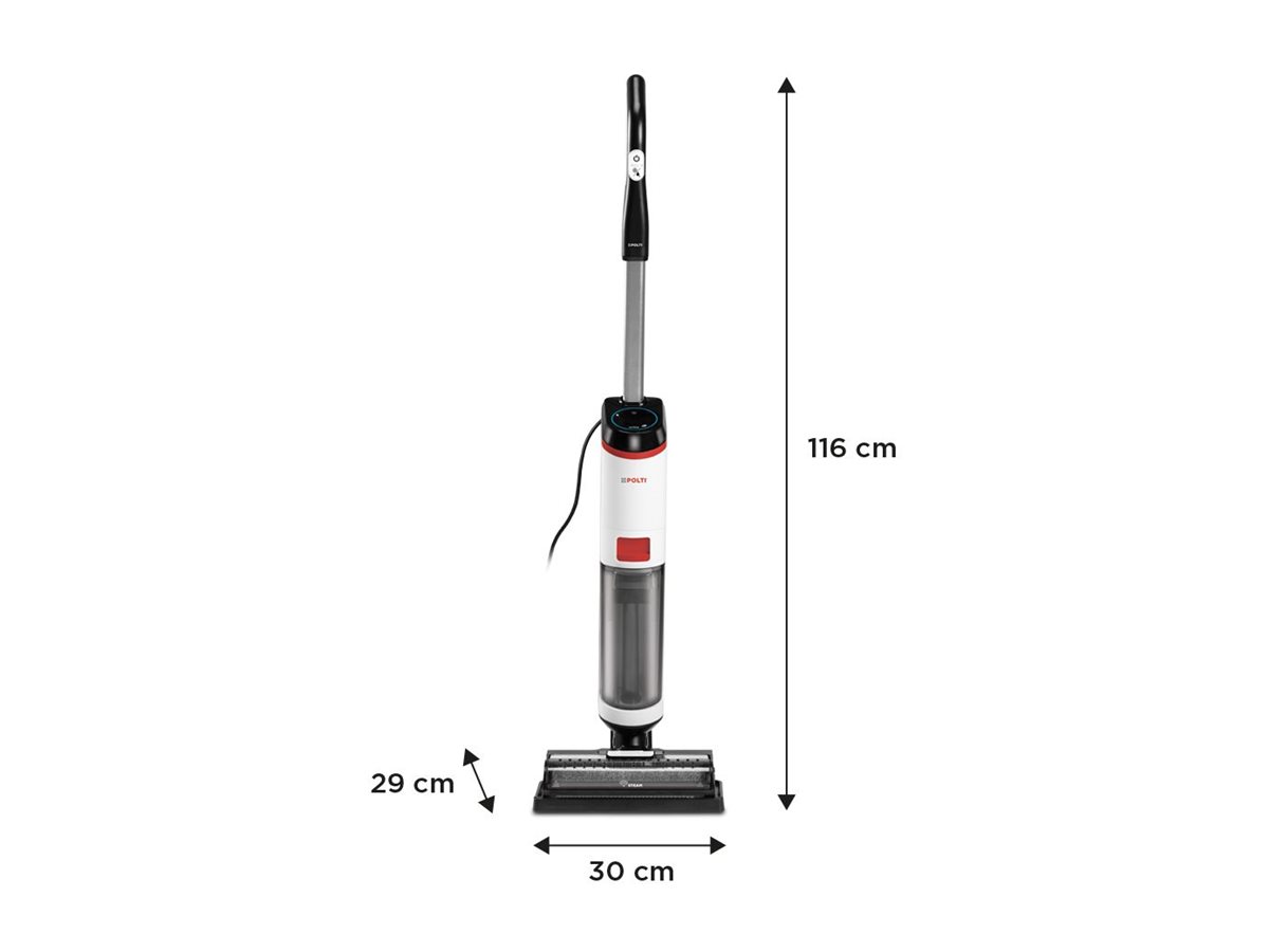 Polti Corded Steam Cleaner | RollySteam WD10 | Power 750 W | Water tank capacity 0.6 L | White/Black