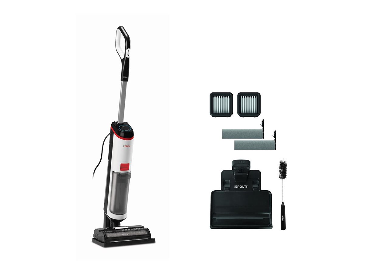 Polti Corded Steam Cleaner | RollySteam WD10 | Power 750 W | Water tank capacity 0.6 L | White/Black