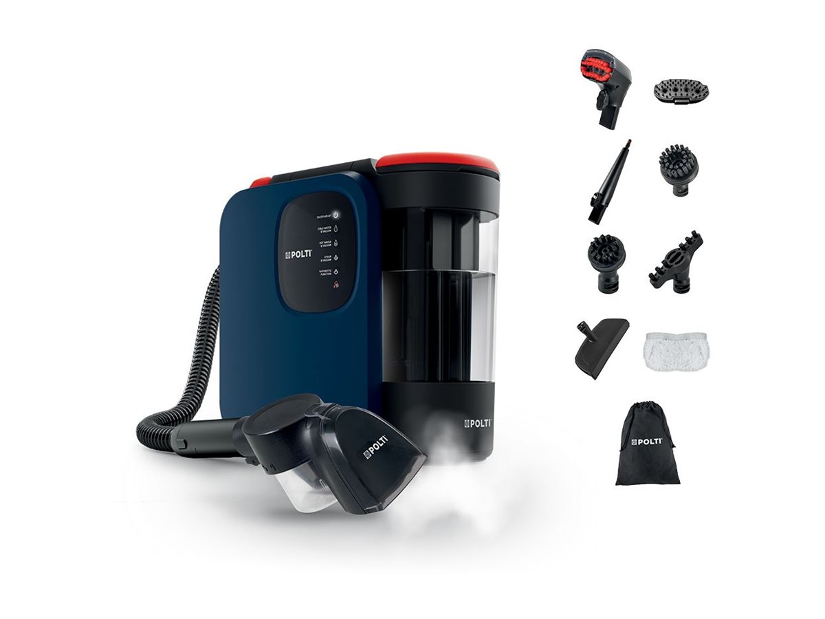 Polti Steam cleaner | StainOver Pet SC40 | Power 2000 W | Water tank capacity 1.6 L | Blue/Black