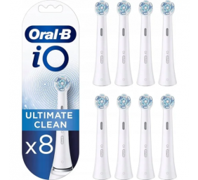 Oral-B iO Ultimate Clean x8 Dantų šepetėlio galvutės, Balta