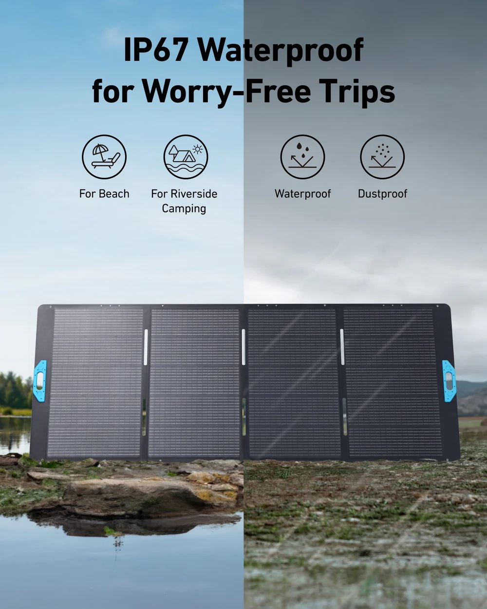 400 | Anker Solix | SOLIX PS400 | Bifacial Portable Solar Panel