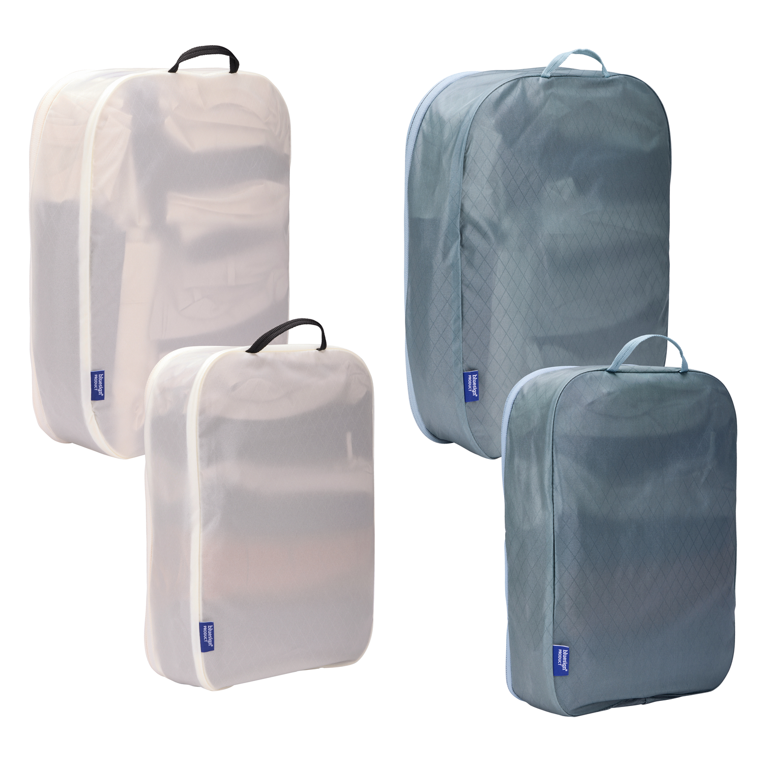 Thule | Packing Cube, 2x Large, 2x Medium | Packing Cube | Pond Gray/White