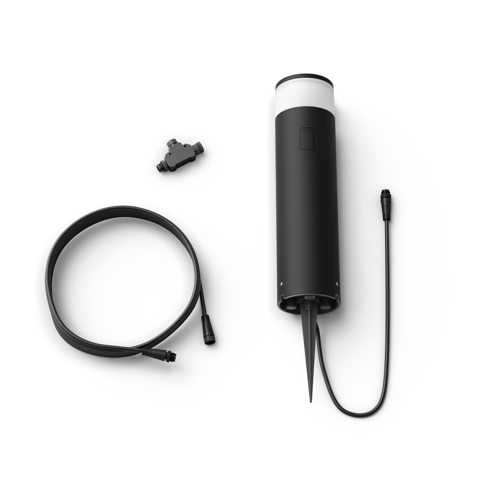 Philips Hue WCA Calla Outdoor Large Bollard, Black | 8 W | 2000-6500 Hue White Colour Ambiance