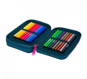 Forminis dviejų skyrių penalas su priedais CoolPack Jumper 2 Sunny Day