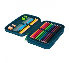 Forminis dviejų skyrių penalas su priedais CoolPack Jumper 2 Sunny Day