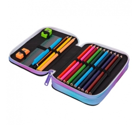 Forminis dviejų skyrių penalas su priedais CoolPack Jumper 2 Star Night