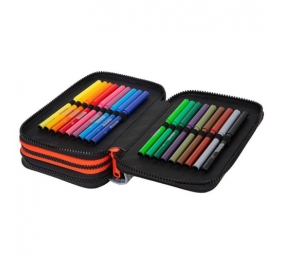 Forminis trijų skyrių penalas su priedais CoolPack Jumper 3 Grey Ball