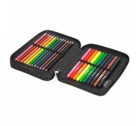Forminis dviejų skyrių penalas su priedais CoolPack Jumper XL Let's Gol