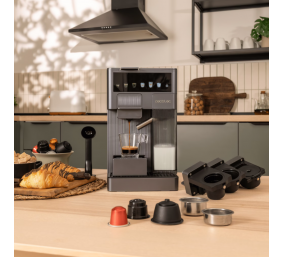Cecotec Coffee machine | FreeStyle Latte T | Pump pressure 20 bar | Built-in milk frother | Automatic | Grey | 1350 W