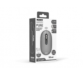 PORT CONNECT Mouse | PURE MAC | Wireless | Bluetooth | Gris clair