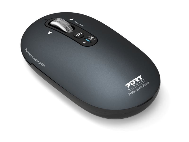 PORT CONNECT Mouse | PURE MAC | Wireless | Bluetooth | Gray