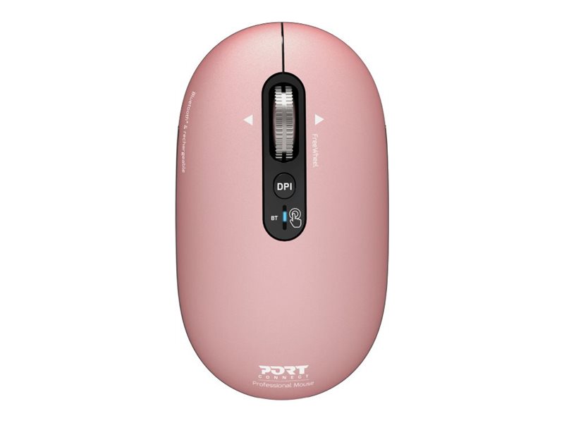PORT CONNECT Mouse | PURE MAC | Wireless | Bluetooth | Pink