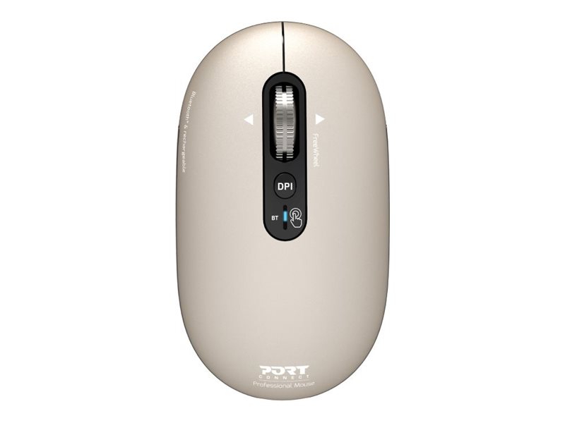PORT CONNECT Mouse | PURE MAC | Wireless | Bluetooth | Beige Perle