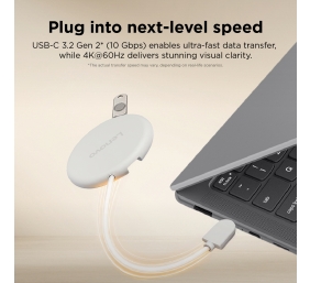 Lenovo Slim USB-C 3.2 Hub | HDMI, USB-C, USB-A | 65 W | Hub