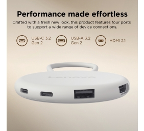 Lenovo Slim USB-C 3.2 Hub | HDMI, USB-C, USB-A | 65 W | Hub