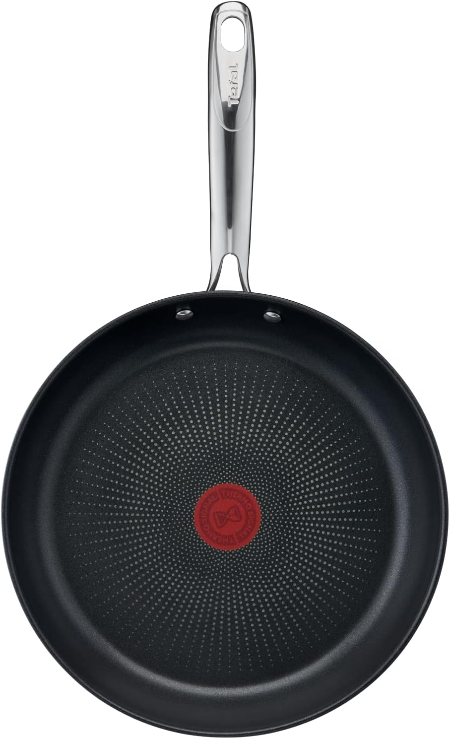 TEFAL | Pan | Duetto+ G7320655 | Frying | Diameter 28 cm | Halogen, induction, ceramic glass, gas, electric | Suitable for induction hob | Black | Fixed handle
