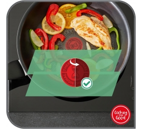 TEFAL | Pan | Duetto+ G7320655 | Frying | Diameter 28 cm | Halogen, induction, ceramic glass, gas, electric | Suitable for induction hob | Black | Fixed handle