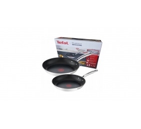 TEFAL | Pan set | Duetto+ G732S255 | Frying | Diameter 24/28 cm | Halogen, induction, ceramic glass, gas, electric | Suitable for induction hob | Black | Fixed handle