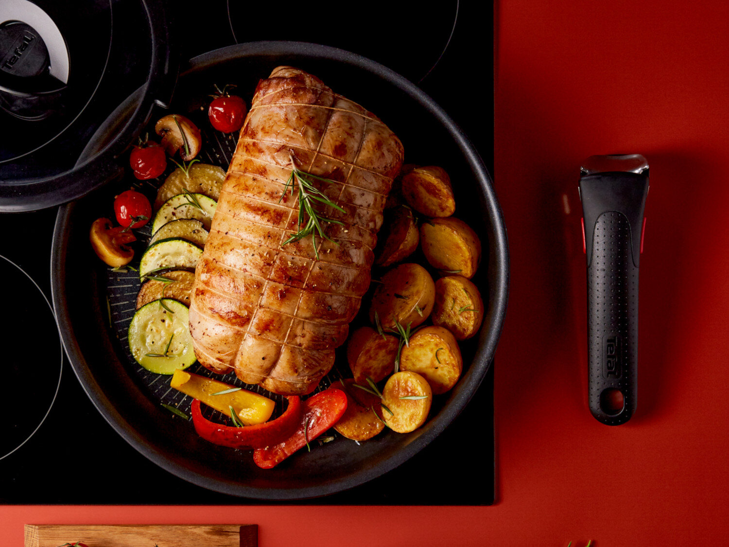 TEFAL | Pan set | Ingenio Eco Resist L3979102 | Frying | Diameter 24/28 cm | Halogen, induction, ceramic glass, gas, electric | Suitable for induction hob | Removable handle | Black