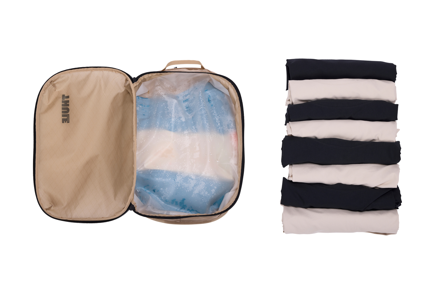 Thule | Clean/Dirty Packing Cube | Packing Cube | Gentle Beige