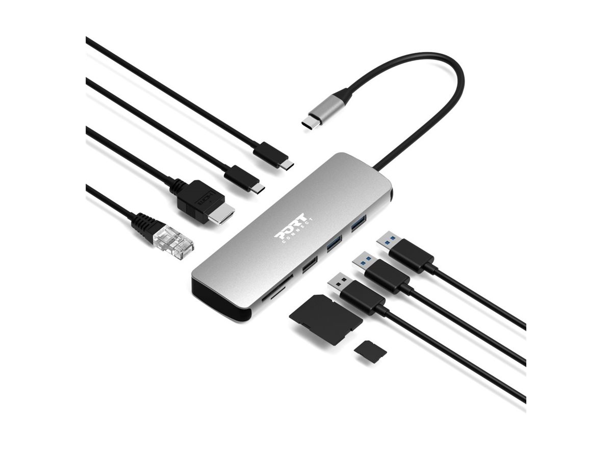 PORT DESIGNS Docking Type C 9 In 1 - 1 X 4K HDMI - Pd 85W - Retail Btoc Only | PORT CONNECT