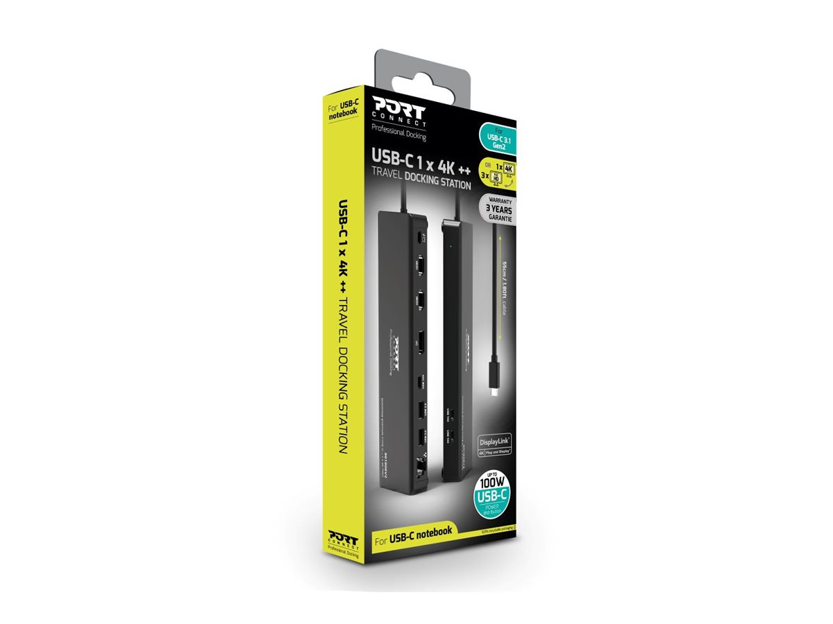 PORT DESIGNS Docking Station Type C - 1 X 4K Pro V2 | PORT CONNECT