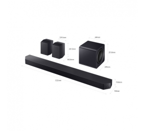Samsung Q-Series HW-Q990H Soundbar Garso sistema 11.1.4 ch, Juoda