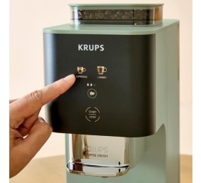 Krups Coffee Maker | SA401LE0 Crush | Pump pressure 15 bar | Automatic | Black/Green | 1370 W