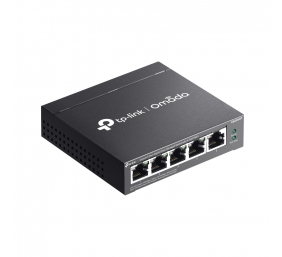 TP-LINK | Omada 5-Port Gigabit Easy Managed Switch with 4-Port PoE+ | ES205GP | Desktop/Wall mountable
