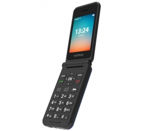 myPhone Flip | LTE | Navy Blue | 2.8 " | TFT | 48 MB | 128 MB | 3G | Bluetooth | 2.1 | USB version Type-C | Built-in camera | Main camera resolution 1.3 MP | 1000 mAh