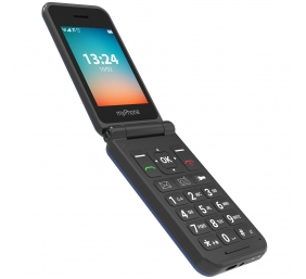myPhone Flip | LTE | Navy Blue | 2.8 " | TFT | 48 MB | 128 MB | 3G | Bluetooth | 2.1 | USB version Type-C | Built-in camera | Main camera resolution 1.3 MP | 1000 mAh