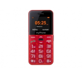 myPhone | Halo Easy | Red | 1.77 " | TFT | 24 MB | 32 MB | Single SIM | Bluetooth | Main camera resolution 0.3 MP | 1000 mAh