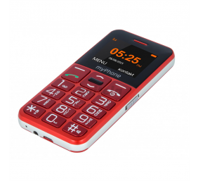 myPhone | Halo Easy | Red | 1.77 " | TFT | 24 MB | 32 MB | Single SIM | Bluetooth | Main camera resolution 0.3 MP | 1000 mAh