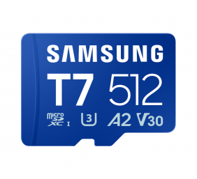 Samsung microSDXC UHS-I Card | T7 | 512 GB | microSD | Flash memory class U3, V30, A2